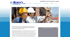 Desktop Screenshot of brucesgeneralconstruction.com
